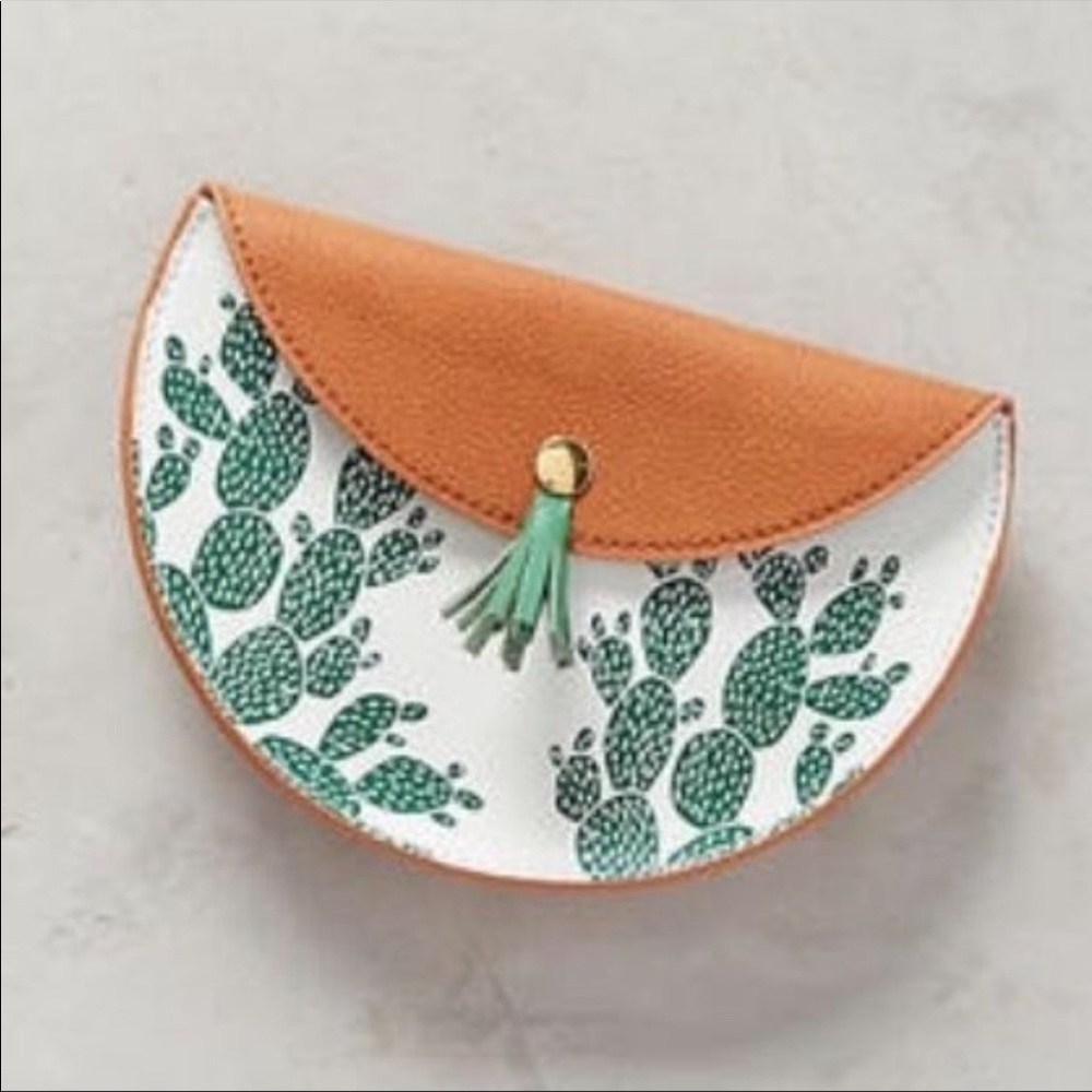 Anthropologie Great Outdoors Cactus Pouch